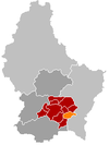 Localisation de Contern au Luxembourg