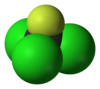 représentation du Trichlorofluorométhane