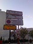 Panneau d'entrée de ville de Saint-Ouen