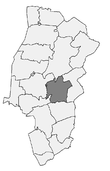 Localisation de la ville d'Haseluenne dans le Pays de l'Ems