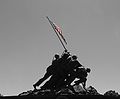 USMC War Memorial BW (cropped).jpg