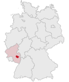 Lage des Donnersbergkreises in Deutschland