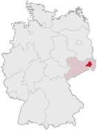 Localisation de l'ancien arrondissement en Allemagne