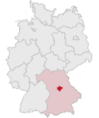 Localisation de l'arrondissement en Allemagne