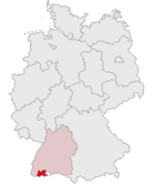 Localisation de l'arrondissement en Allemagne