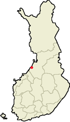 Localisation de Pyhäjoki en Finlande