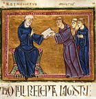 Moines bénédictins au XIIe siècle
