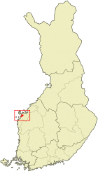 Localisation de Vaasa en Finlande