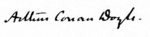 Signature de Conan Doyle
