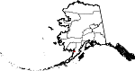Carte situant le borough de Bristol Bay (en rouge) dans l'État d'Alaska