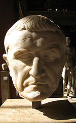 Buste de Marcus Licinius Crassus exposé au Musée du Louvre, Paris