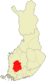 Localisation de Pirkanmaa