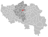 Situation de la commune dans les arrondissement et province de Liège