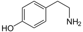 Structure de la tyramine