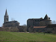 Eglise et chateau de Sanvensa