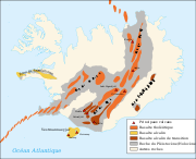Systèmes volcaniques d'Islande.