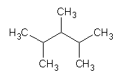Représentations du 2,3,4-triméthylpentane