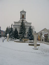 Vue d'une église de Poprad