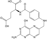 Structure chimique de la vitamine B9
