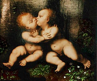 Les saints Enfants s'embrassant