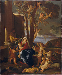 Le Repos pendant la fuite en Egypte - Poussin - Metropolitan.jpg