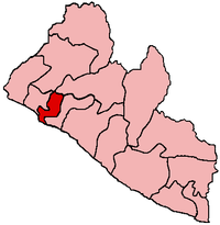 Location of Montserrado County in Liberia
