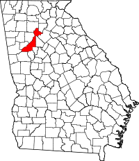 Map of Georgia highlighting Fulton County.svg