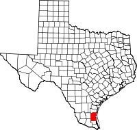 Map of Texas highlighting Kenedy County.svg