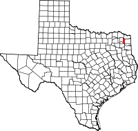 Map of Texas highlighting Morris County.svg