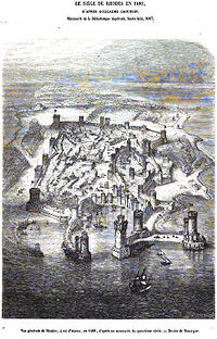 Siege de rhodes d'après Guillaume Caoursin 1480
