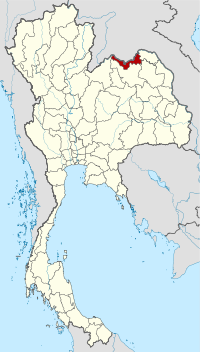 Localisation de la province en Thaïlande.