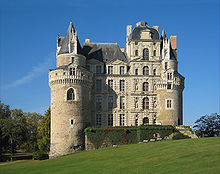 Photographie de la façade est du château de Brissac.