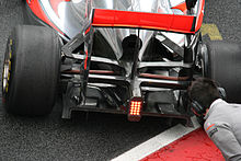 Photo du diffuseur de la McLaren MP4-26.