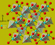  structure cristalline de la cuprite