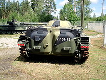 vue arrière d'un BMP-1