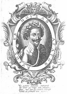 Portrait d'Honoré d'Urfé paru dans la 3e édition de L'Astrée par Balthazar Baro en 1623.