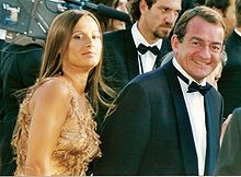 Jean-Pierre Pernaut et son épouse Nathalie Marquay au festival de Cannes 2002