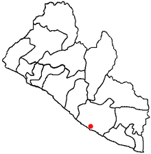 Greenville sur la carte administrative du Libéria