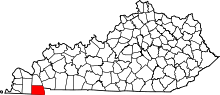 Map of Kentucky highlighting Calloway County.svg