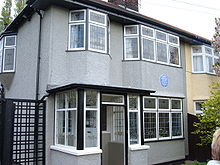 La façade de la maison d'enfance de John Lennon.