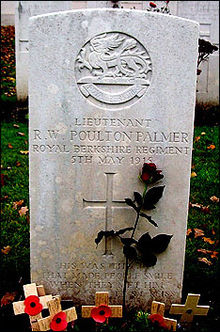 Photo de la pierre tombale de Ronald Poulton-Palmer