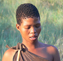 Femme bochiman du Botswana
