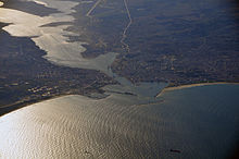 vue aérienne de l'actuelle Bizerte