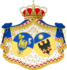 Grand Coat of Arms of Julie Clary Queen Consort of Naples.svg
