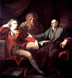 Le peintre discutant avec Johann Jakob Bodmer, par Heinrich Füssli