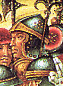Raymond VIII de Turennepar Girolamo di Benvenutofresque de l’Ospedale Santa Maria della Scala à Sienne