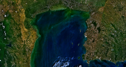 Image satellite de la baie de Bangkok.