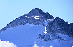 La cime de l’Aneto vue depuis le glacier de l'Aneto