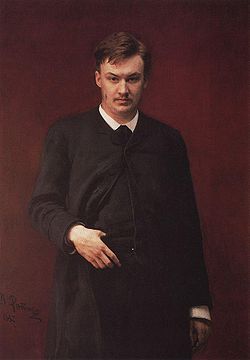 Alexandre Glazounov.Portrait par Ilya Repine (1887).