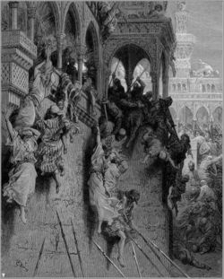 Le massacre d'Antioche, gravure de Gustave Doré